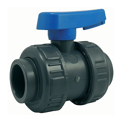 Vanne A Sphere Double Union PVC Femelle - Femelle 1/2" 15X21 référence fournisseur 33060102